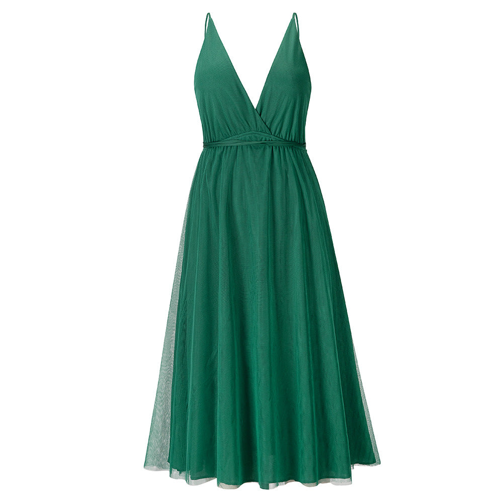 Valeria | Vestido Elegante con Tirantes de Gasa