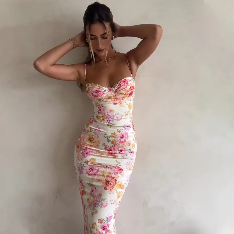 Vestido Floral sin Mangas