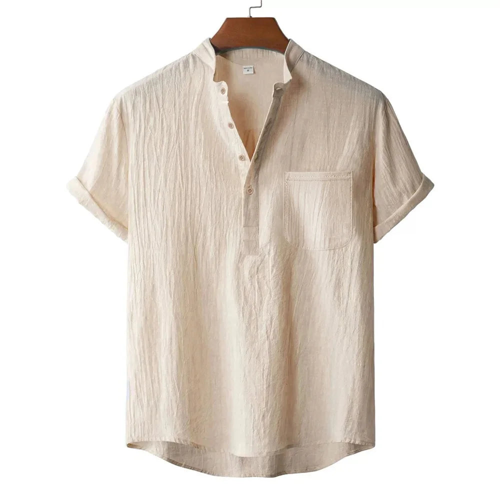 Kai Camiseta Henley de Lino