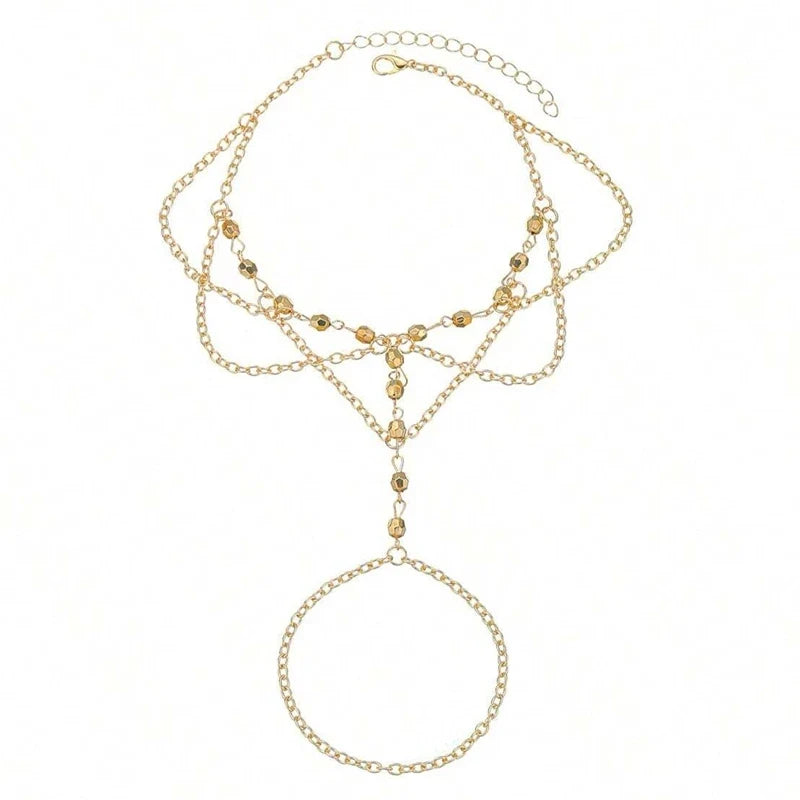 Pulsera de Pie con Anillo