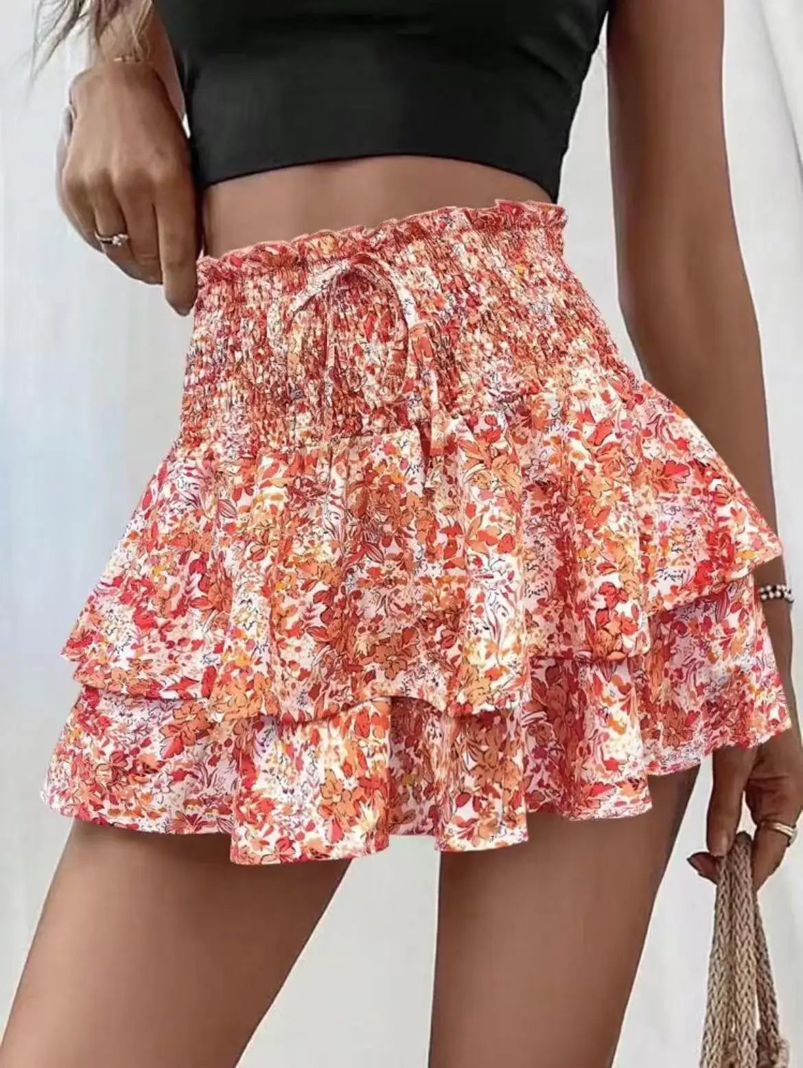 Skort Floral Mujer