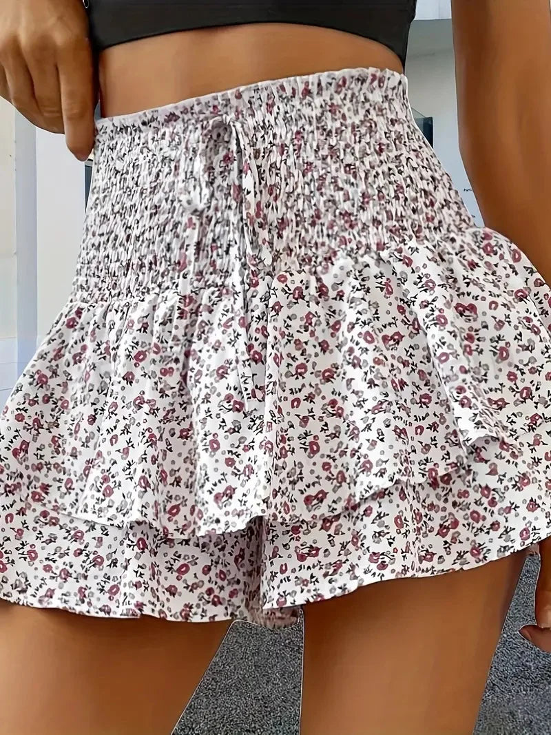 Skort Floral Mujer