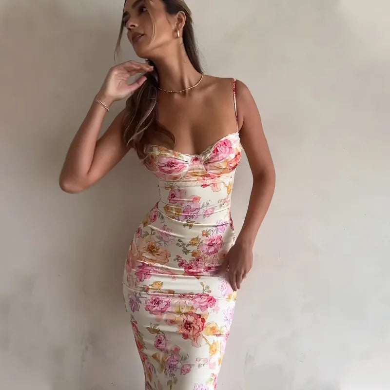 Vestido Floral sin Mangas