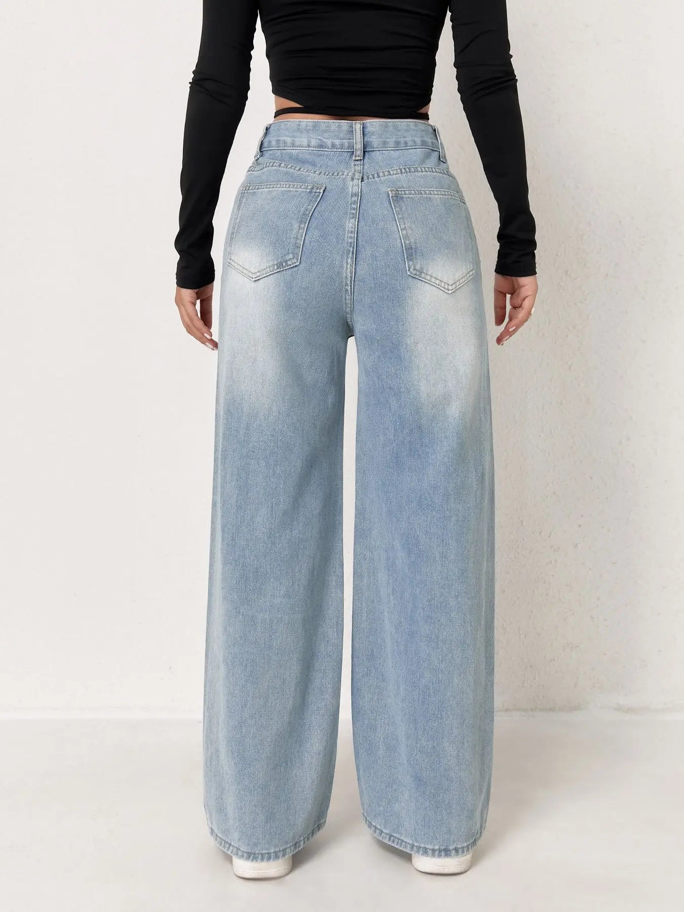 Vaqueros Wide Leg Azul Claro