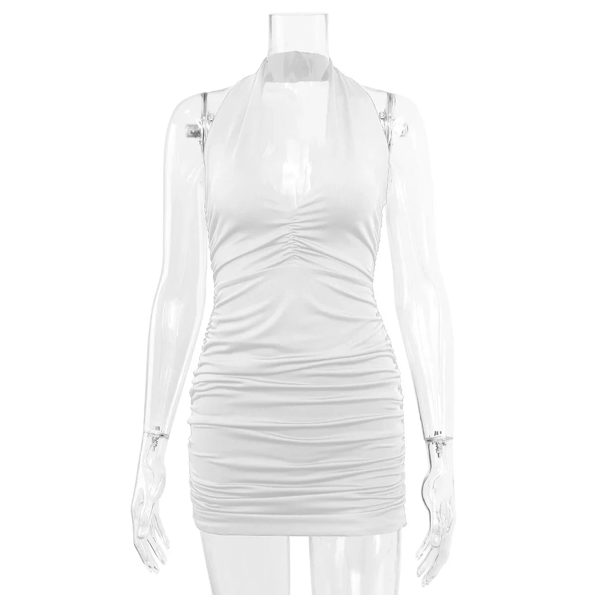 Vestido de noche con escote en V profundo