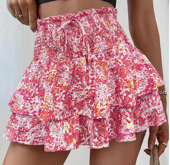 Skort Floral Mujer