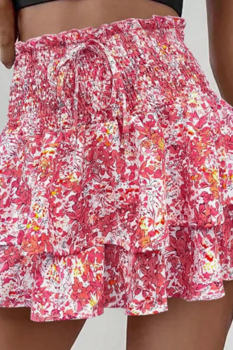 Skort Floral Mujer