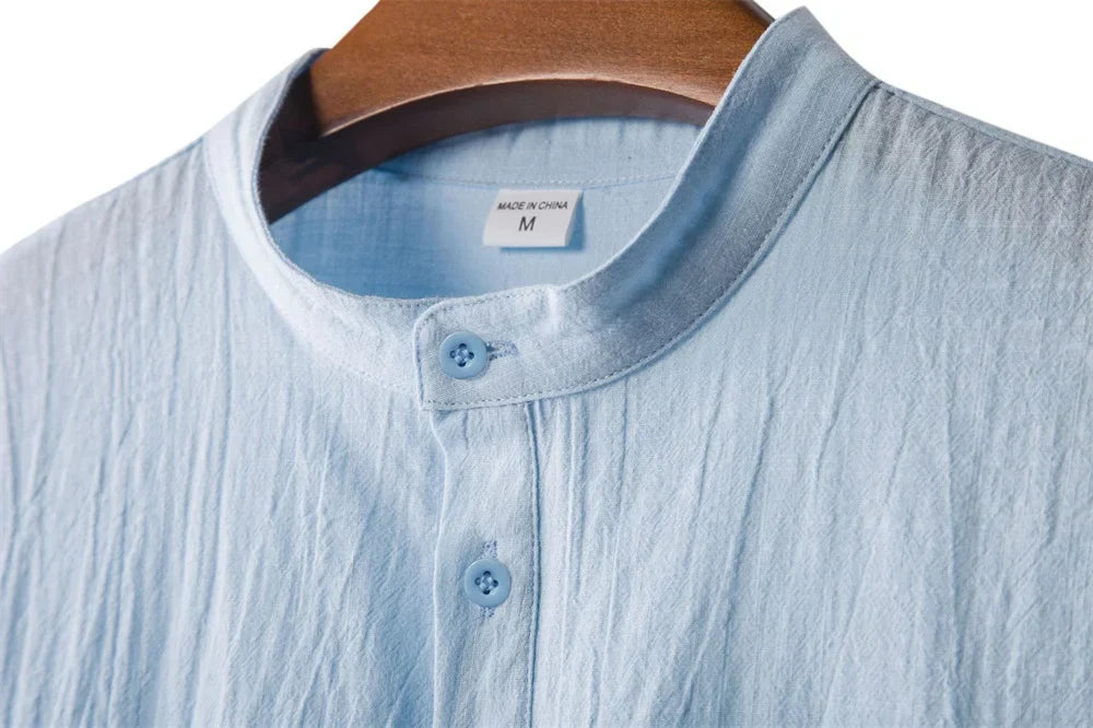 Kai Camiseta Henley de Lino