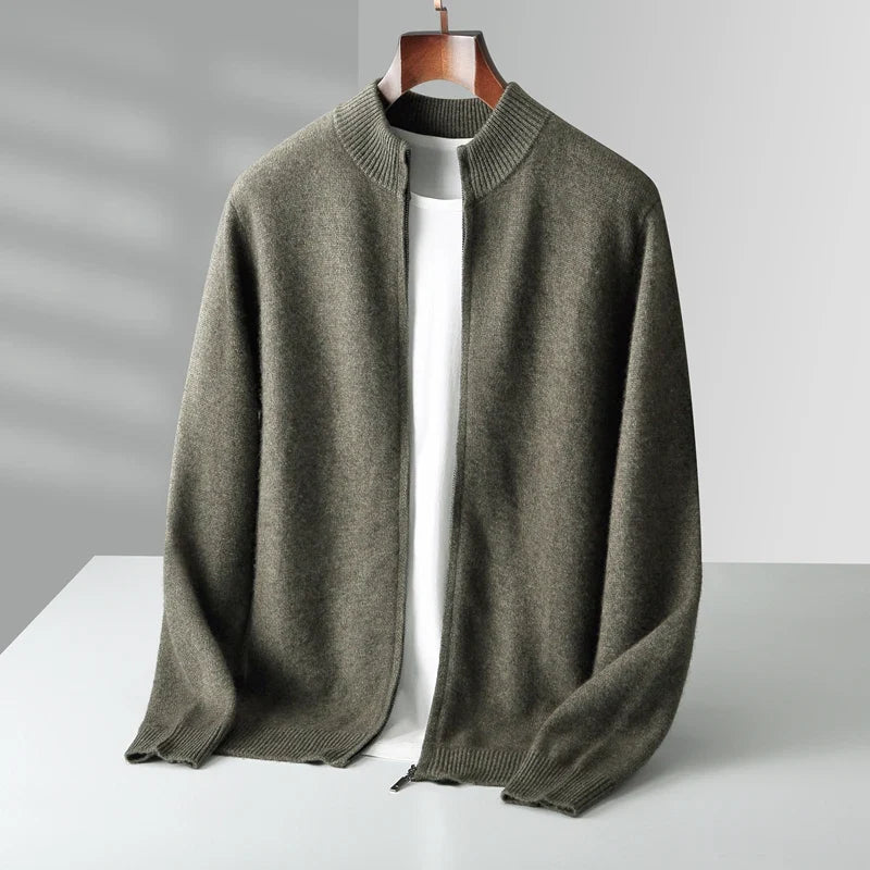 Marco Jersey con Cremallera de Lana Merina