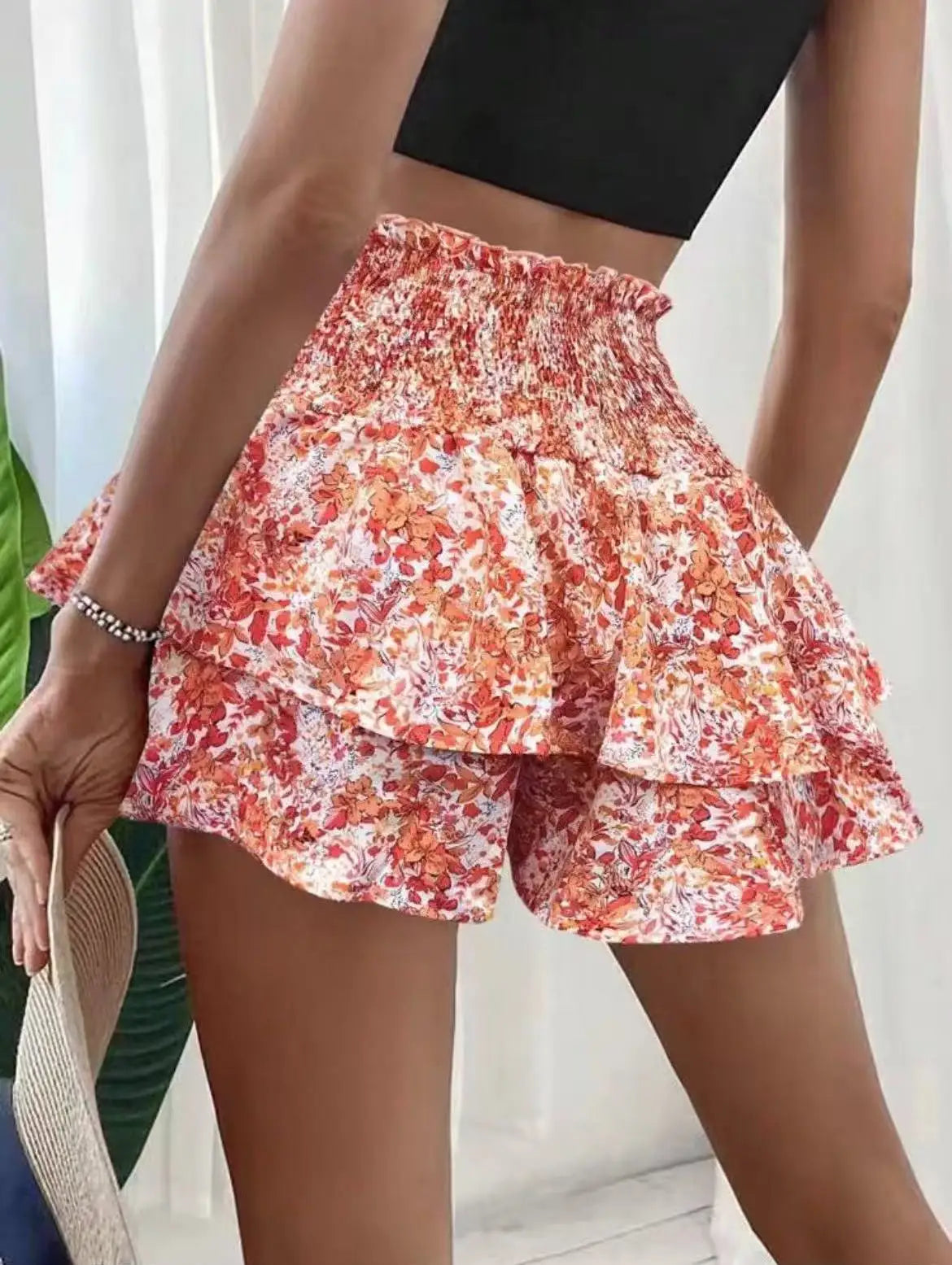 Skort Floral Mujer