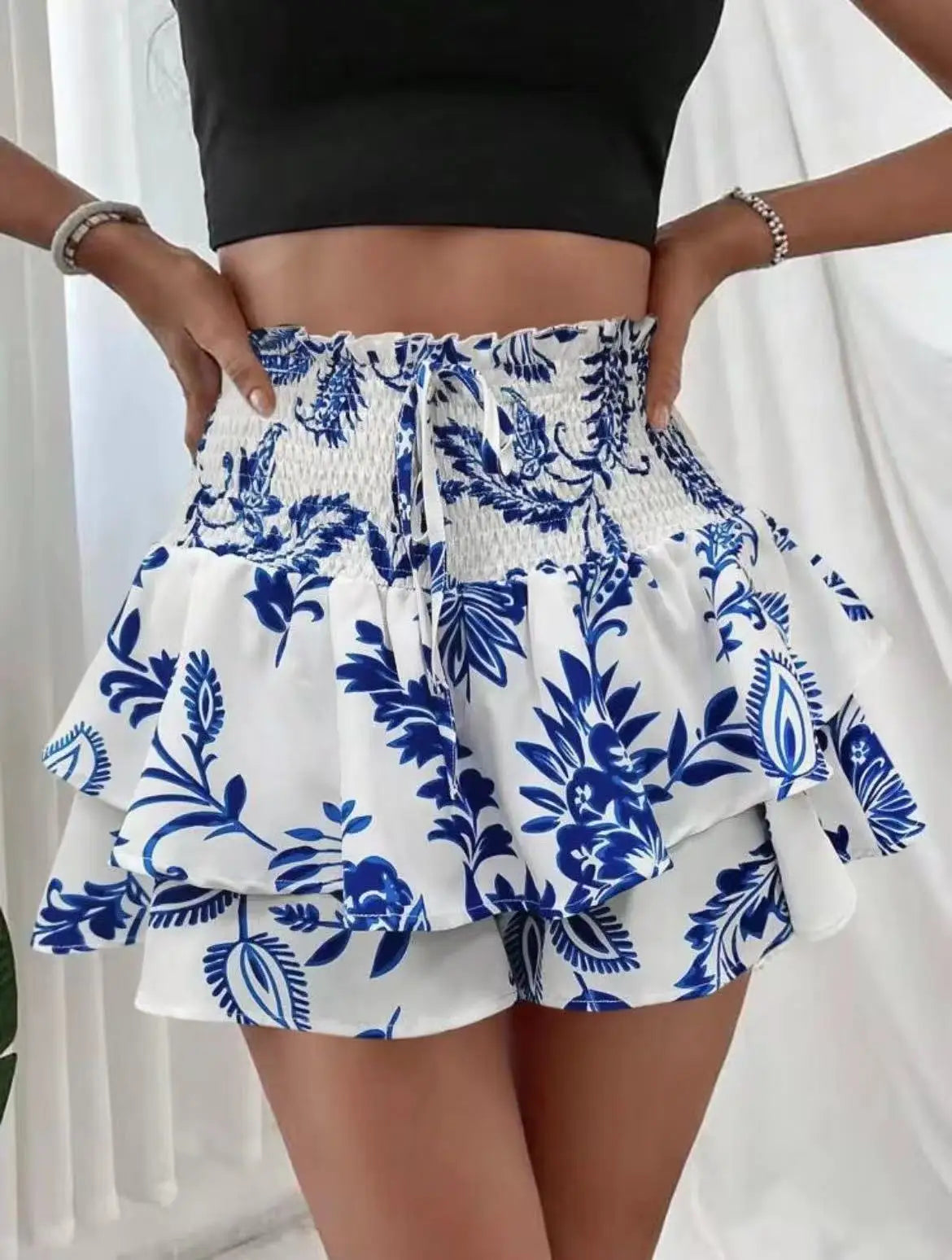 Skort Floral Mujer