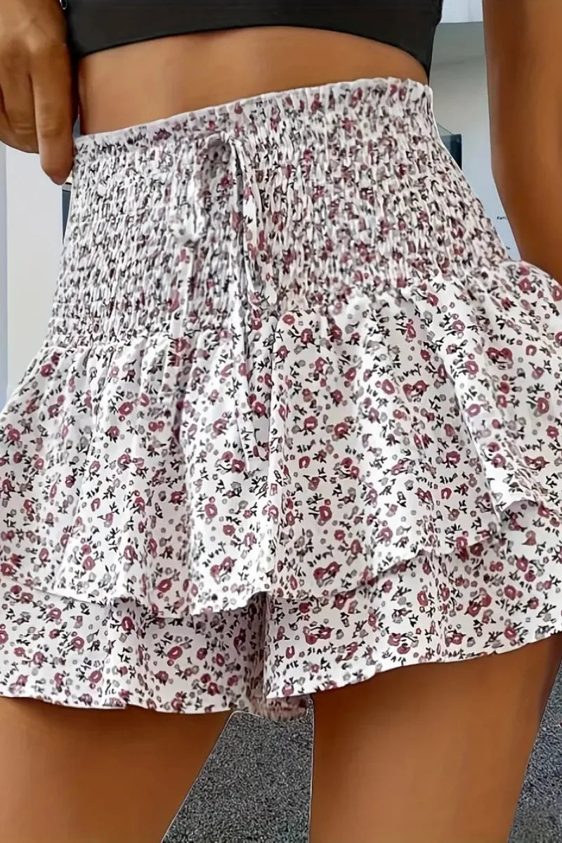 Skort Floral Mujer