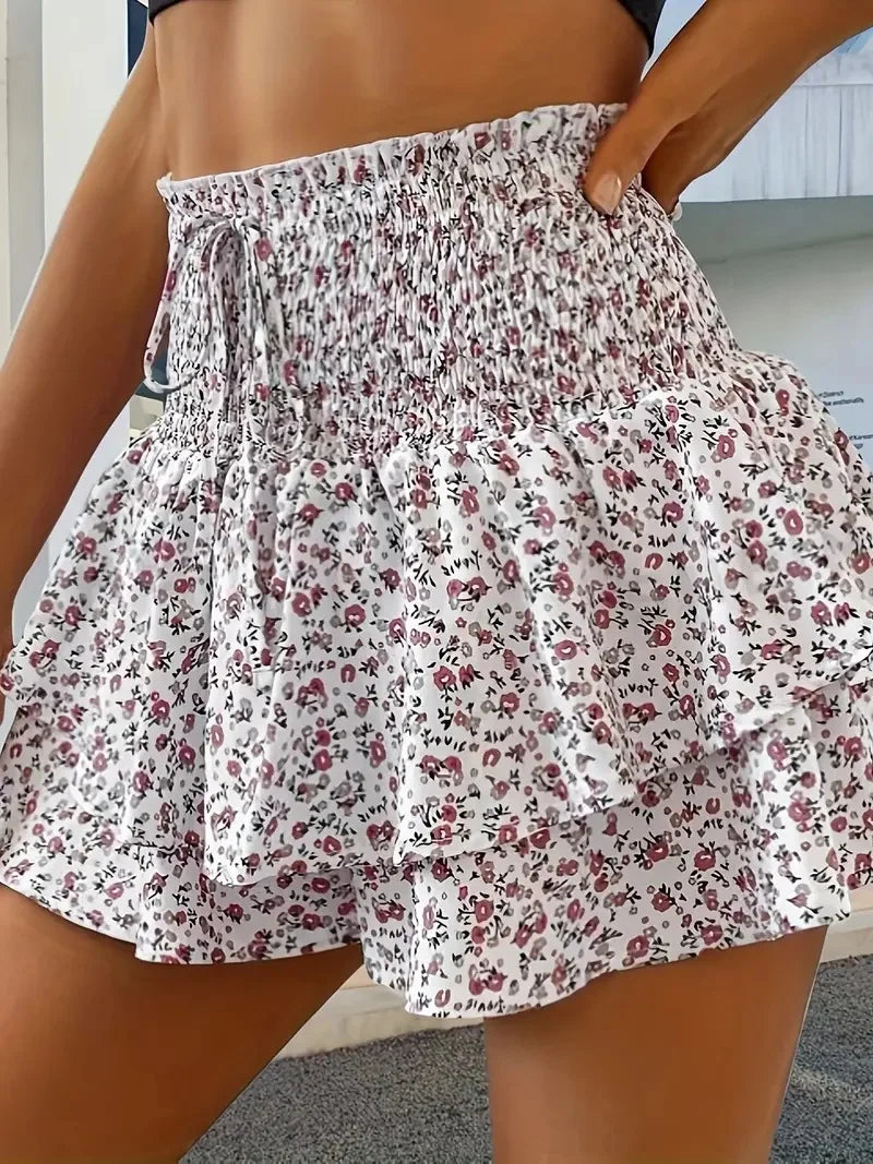 Skort Floral Mujer