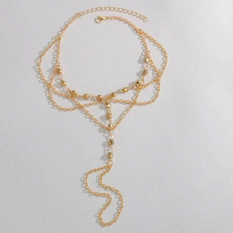 Pulsera de Pie con Anillo