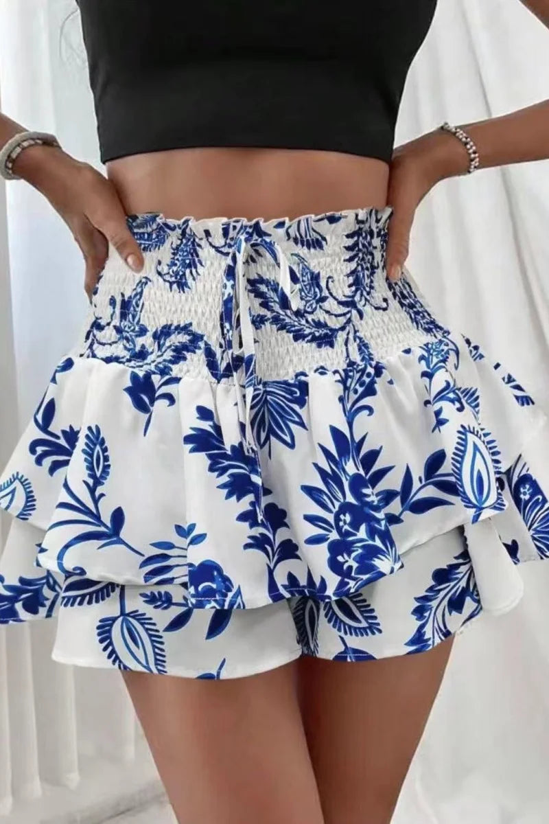 Skort Floral Mujer