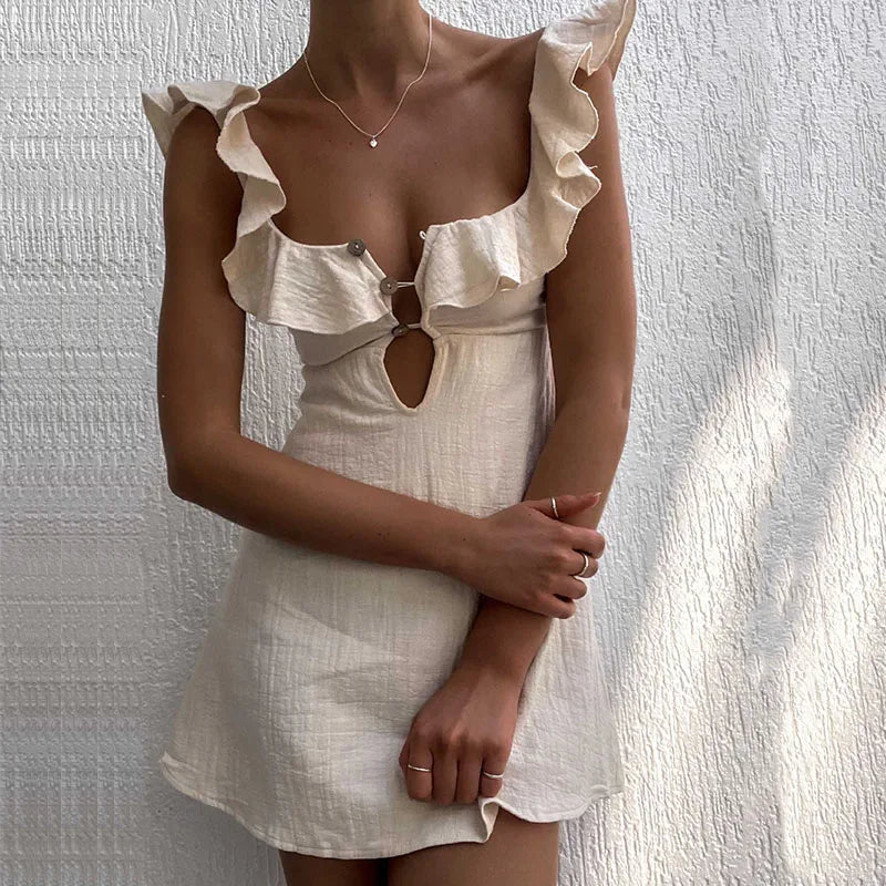 Vestido Mini con Volantes Sienna