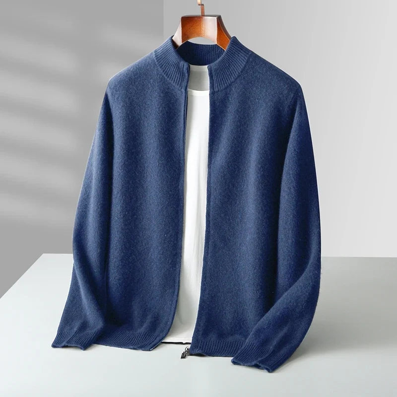 Marco Jersey con Cremallera de Lana Merina