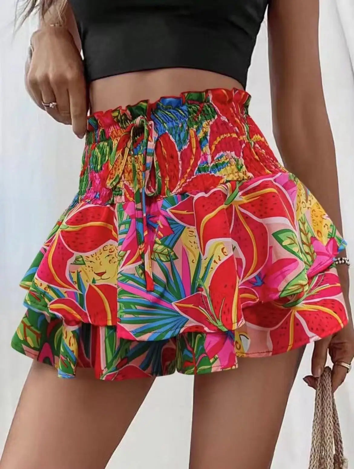 Skort Floral Mujer