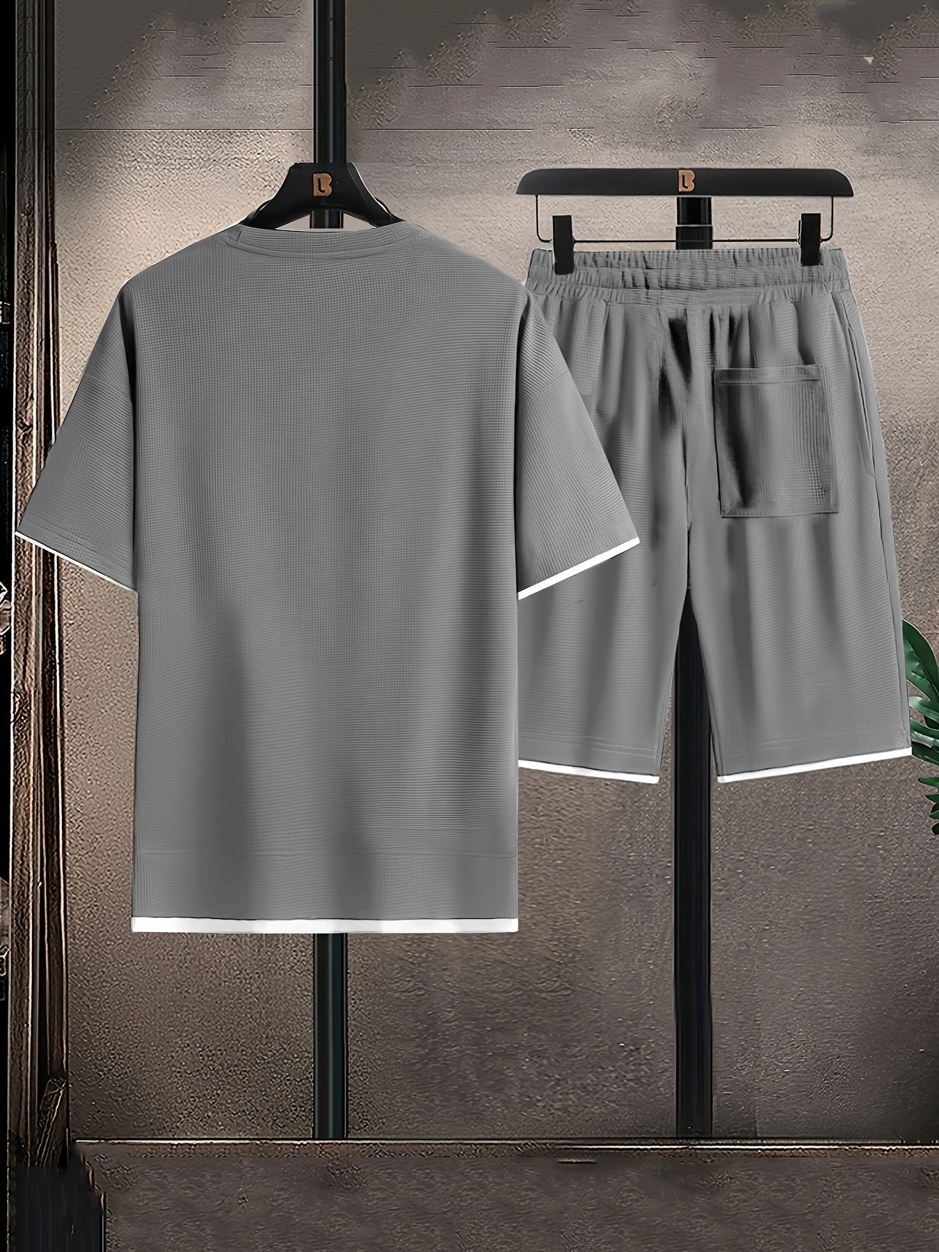Enzo Conjunto de casa de punto tipo gofre