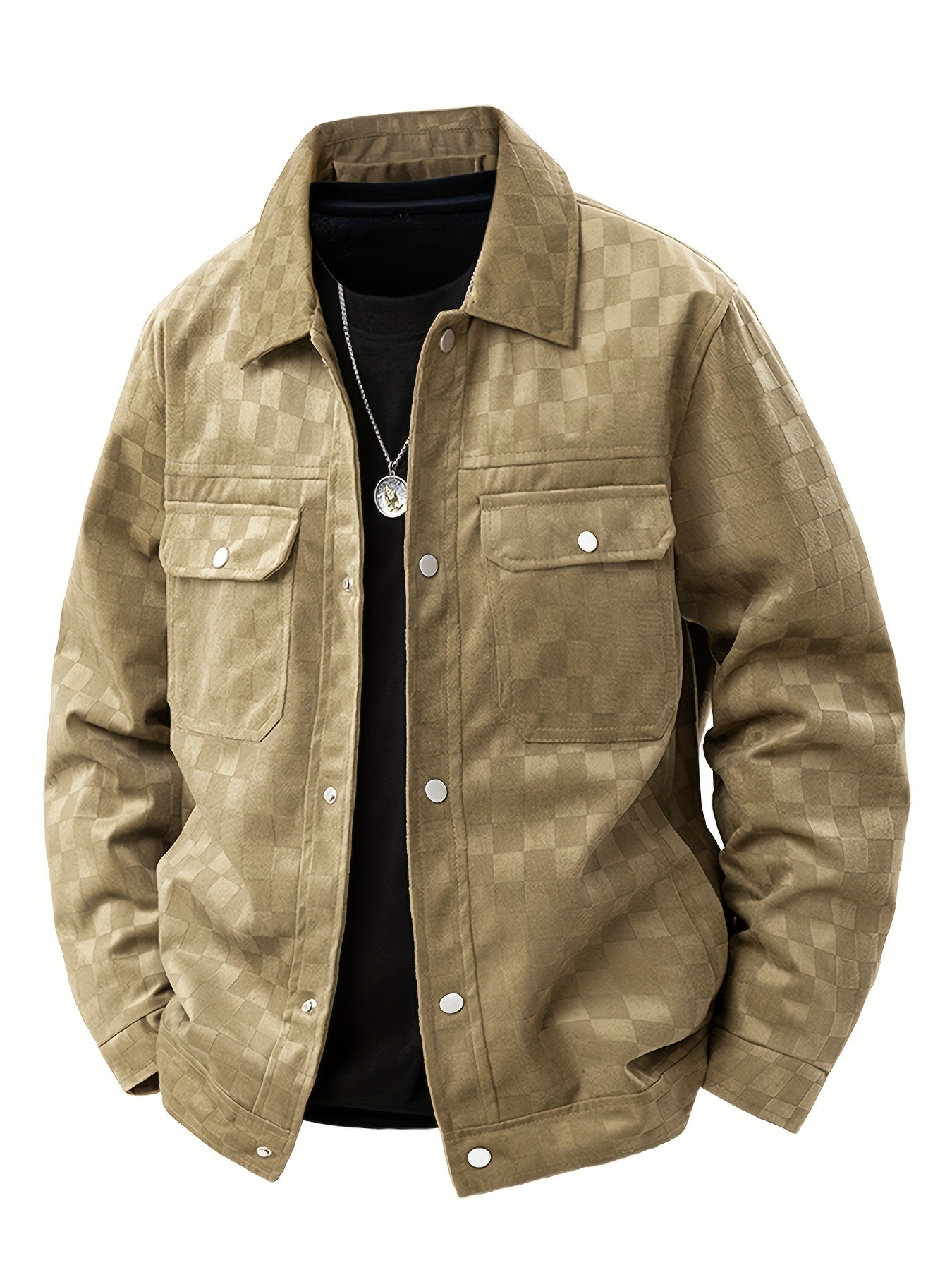 Chaqueta Taylor de Ante a Cuadros