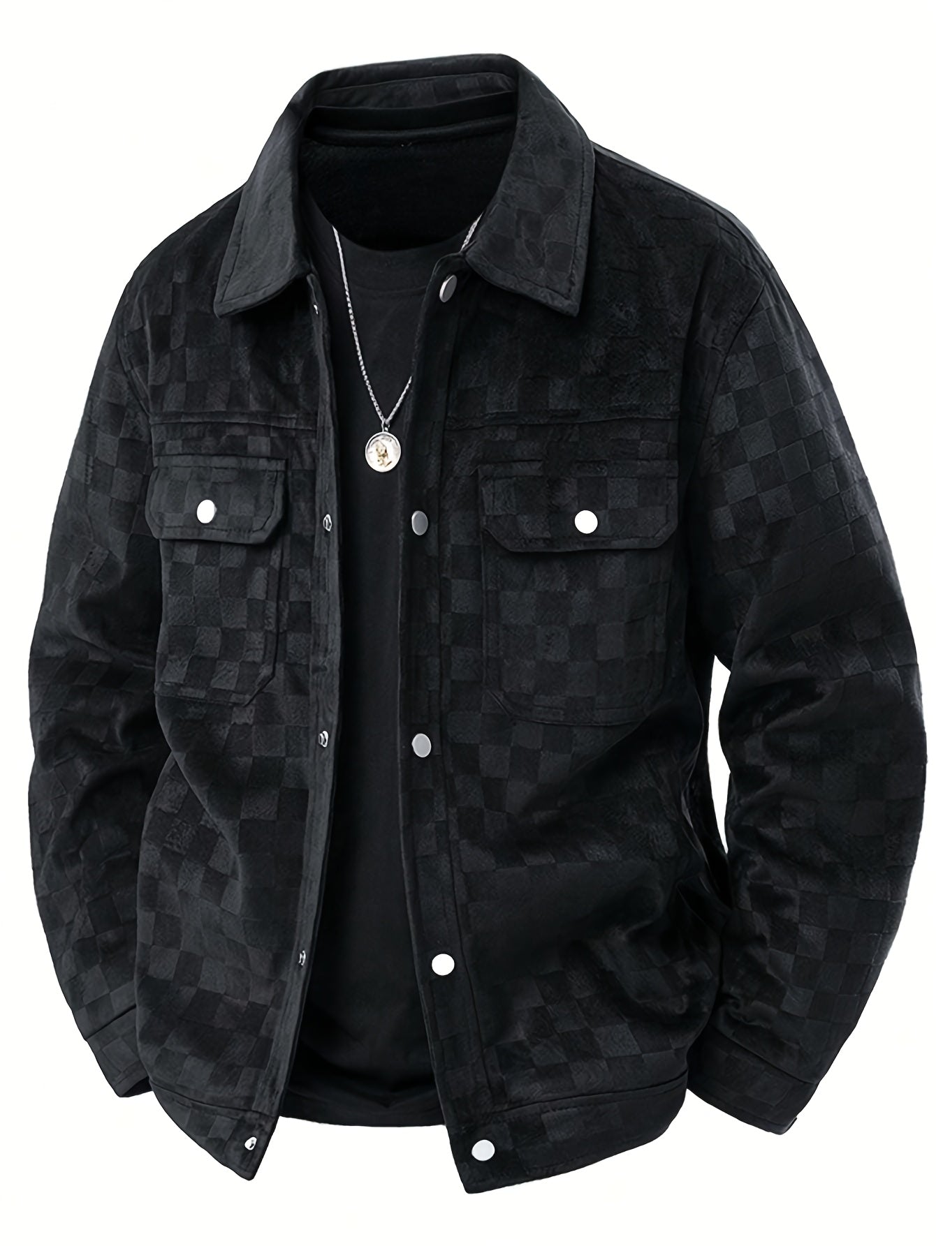 Chaqueta Taylor de Ante a Cuadros