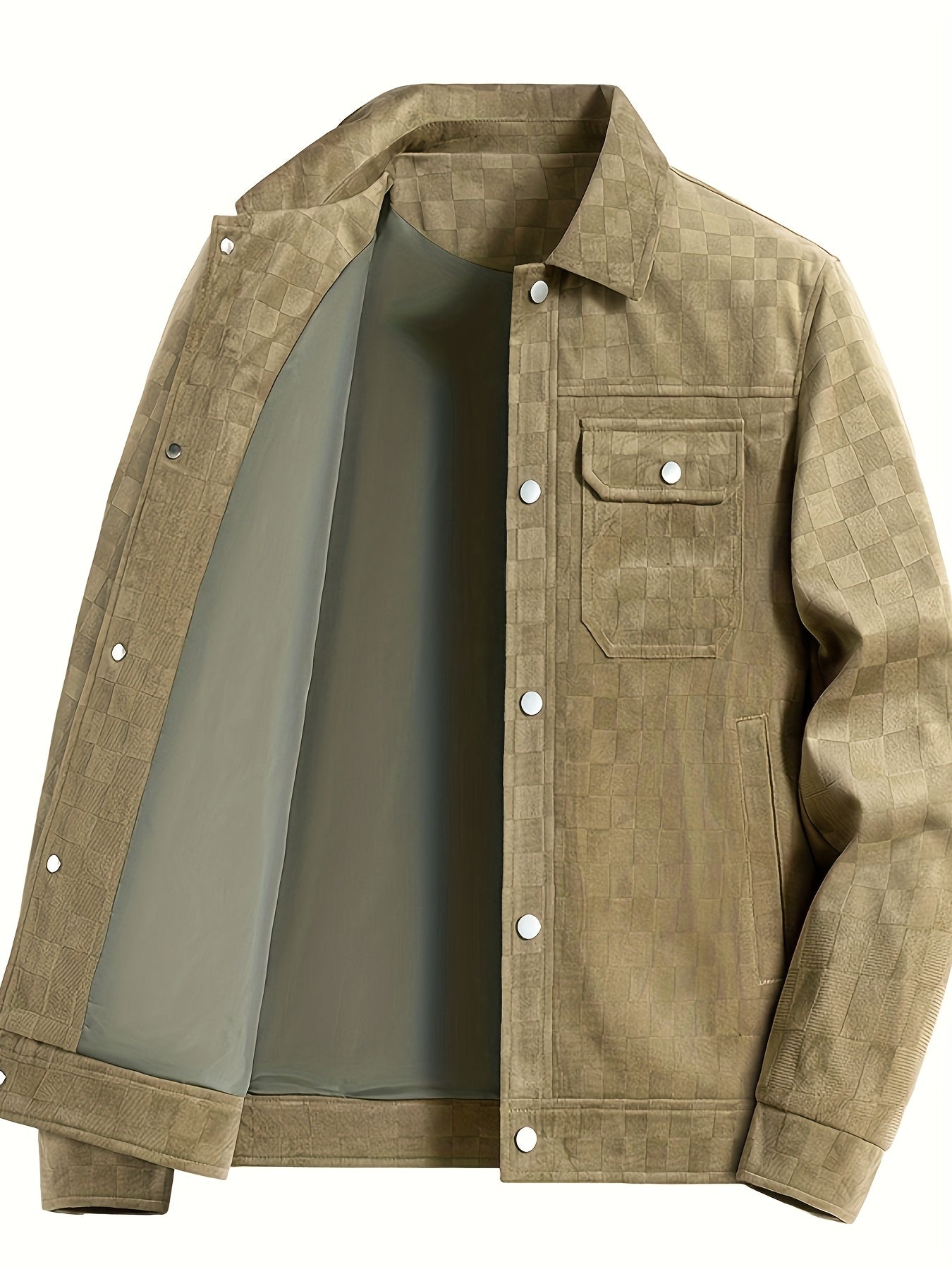 Chaqueta Taylor de Ante a Cuadros