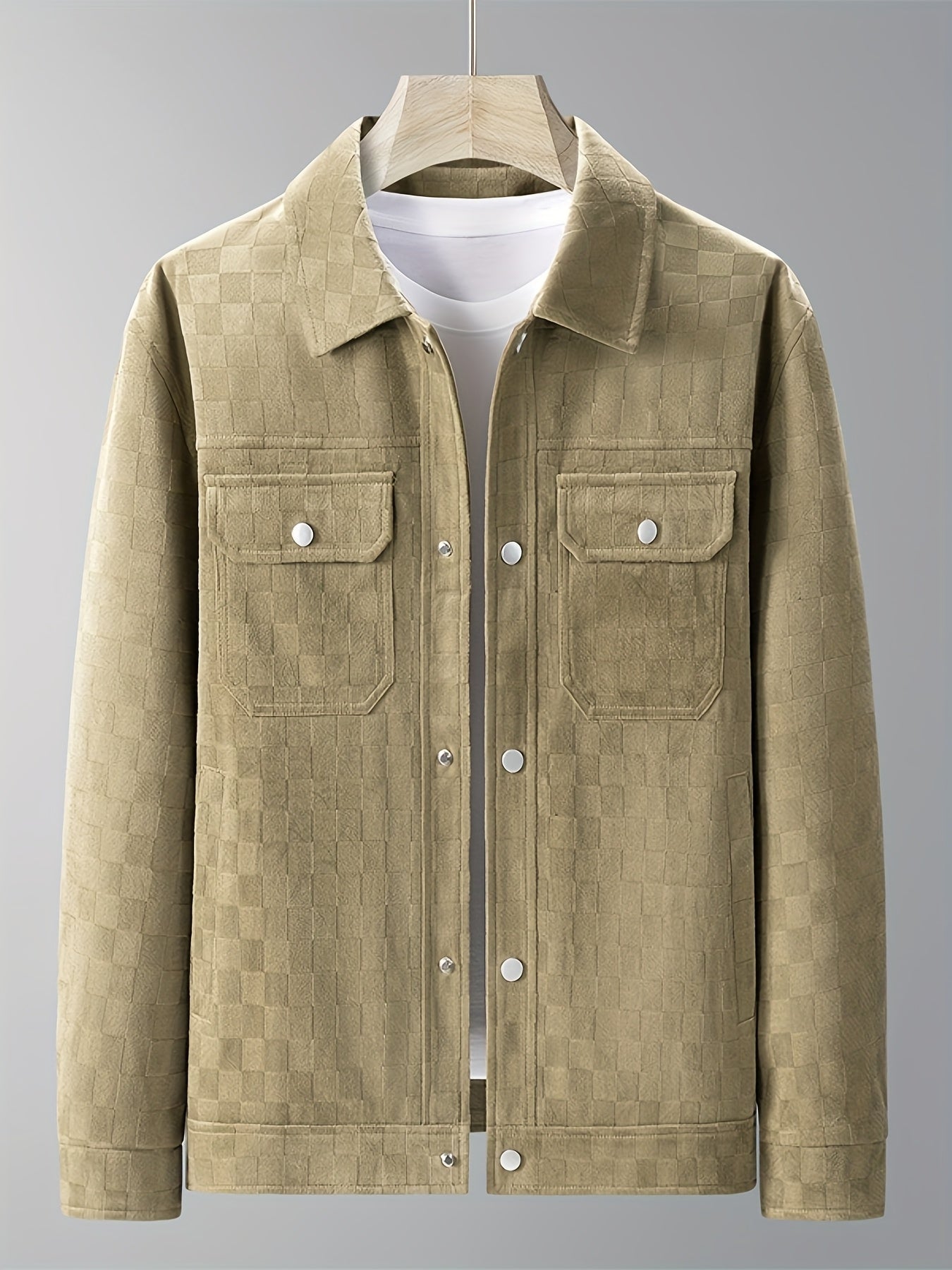 Chaqueta Taylor de Ante a Cuadros