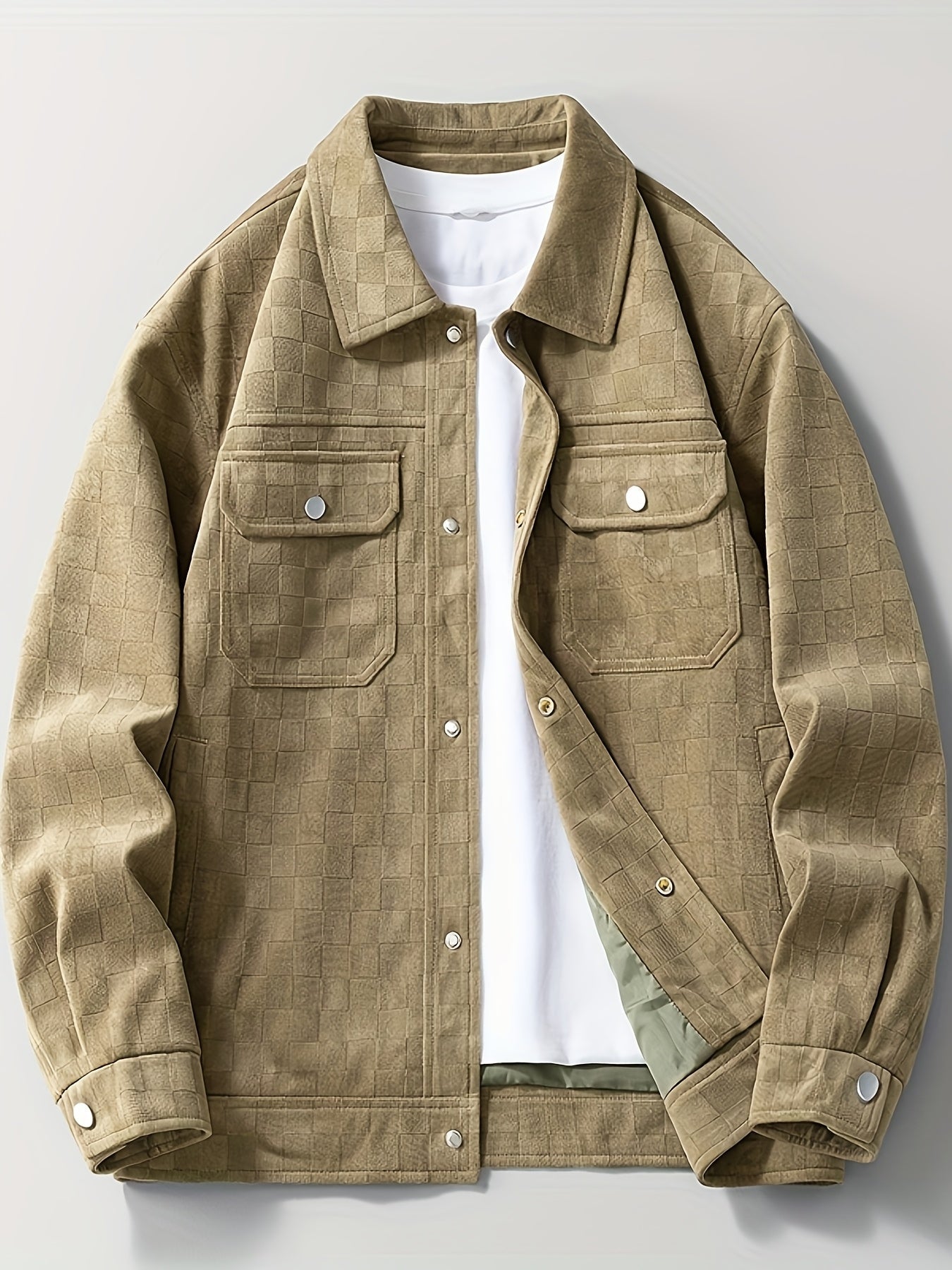 Chaqueta Taylor de Ante a Cuadros